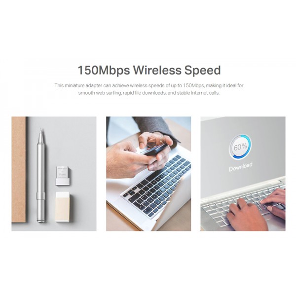 MERCUSYS Wireless Nano USB Adapter MW150US, 150Mbps, Ver. 2