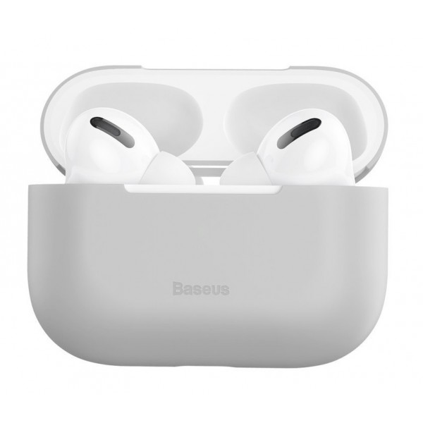 BASEUS θήκη σιλικόνης WIAPPOD-ABZ0G για Apple Airpods Pro, γκρι BASEUS θήκη σιλικόνης WIAPPOD-ABZ0G για Apple Airpods Pro, γκρι