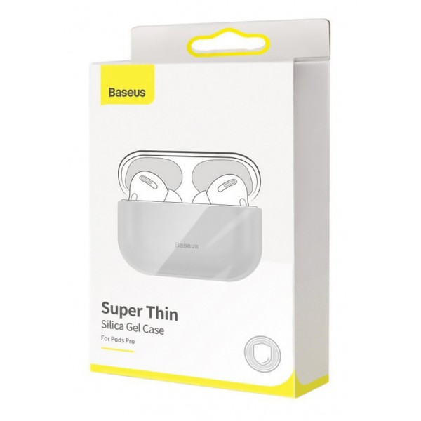 BASEUS θήκη σιλικόνης WIAPPOD-ABZ0G για Apple Airpods Pro, γκρι BASEUS θήκη σιλικόνης WIAPPOD-ABZ0G για Apple Airpods Pro, γκρι