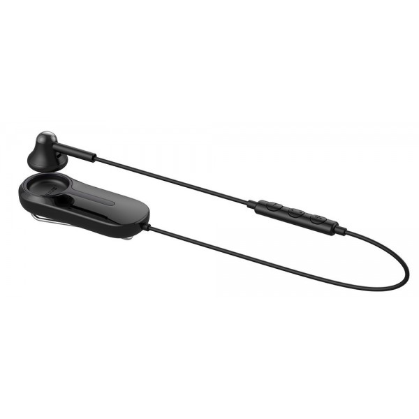 BASEUS bluetooth earphones ENCOK Α06, με μαγνήτη και κλιπ, δόνηση, μαύρα