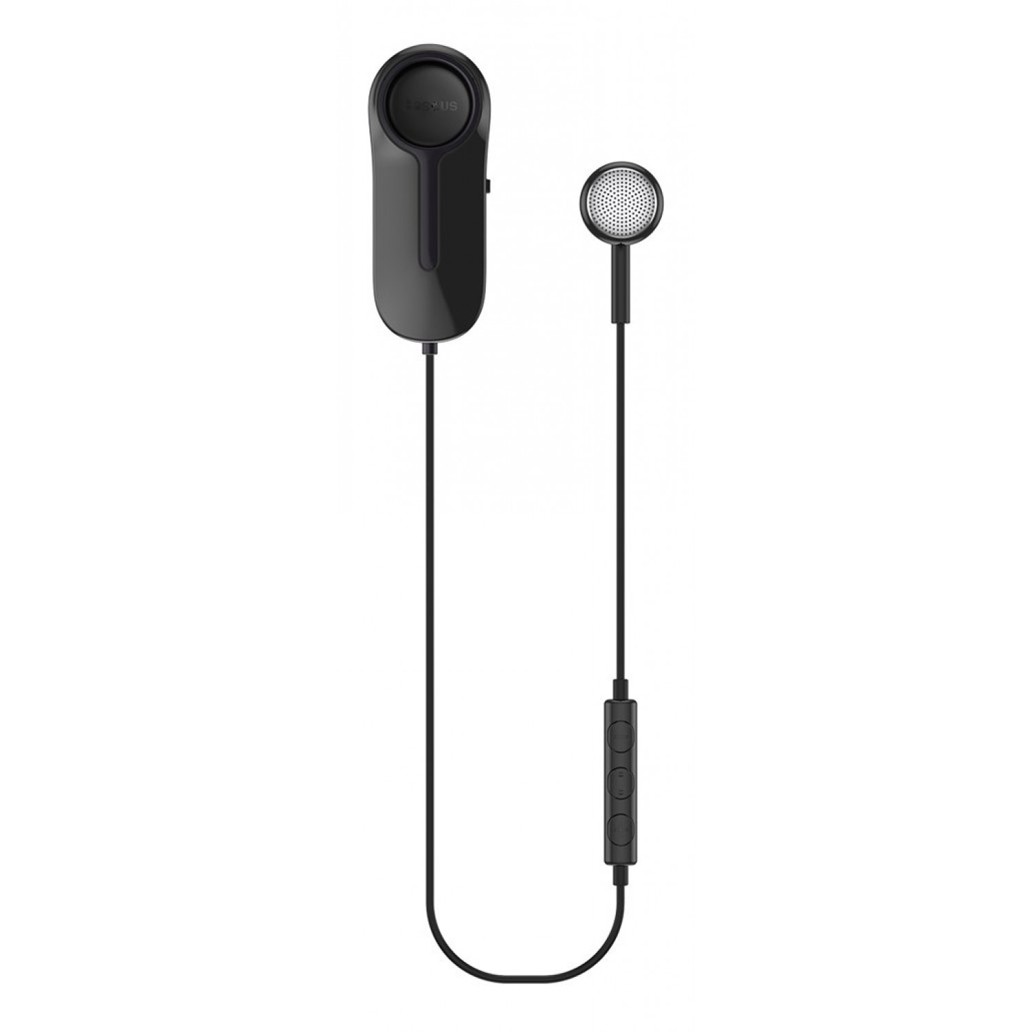 BASEUS bluetooth earphones ENCOK Α06, με μαγνήτη και κλιπ, δόνηση, μαύρα