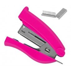 MP mini συρραπτικό με ανταλλακτικά PA612, 24/6, 12 φύλλα, ροζ