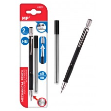 MP Mηχανικό μολύβι PE131, HB, 5x ανταλλακτικά, 2mm, 2τμχ