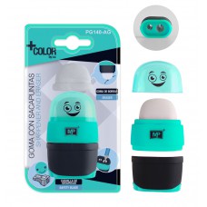 MP γόμα και ξύστρα με κάδο PG140-AG, πράσινη