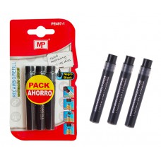 MP ανταλλακτικά μελάνια PE497-1 για μαρκαδόρο PE496, μαύρο, 3τμχ