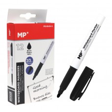 MP Μαρκαδόρος ασπροπίνακα PE494N-S, πάχος μύτης 2-3mm, μαύρος, 12τμχ
