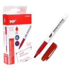 MP Μαρκαδόρος ασπροπίνακα PE494R-S, πάχος μύτης 2-3mm, κόκκινος, 12τμχ