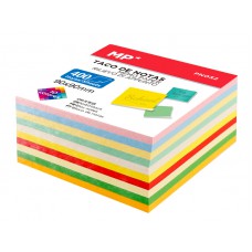MP χαρτάκια σημειώσεων PN032, 90 x 90mm, 400τμχ, χρωματιστά