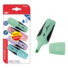 MP μαρκαδόρος υπογράμμισης PE506, πάχος μύτης 2-5mm, 4 χρώματα