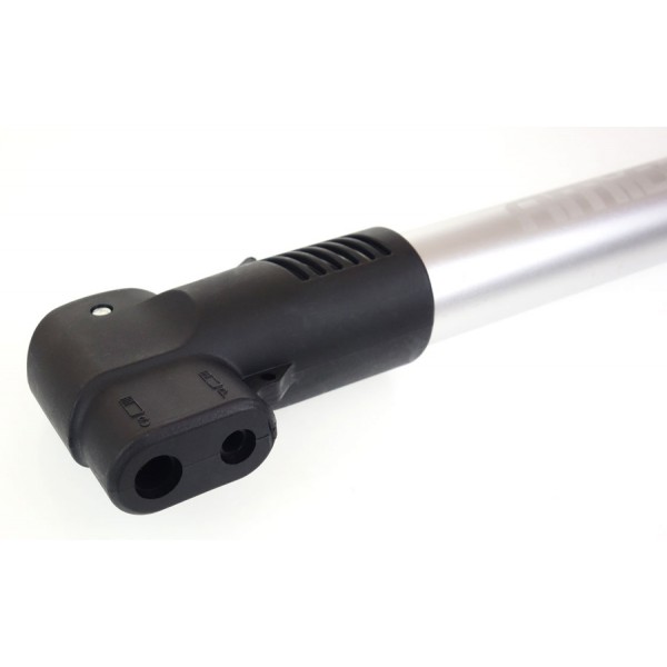 AMIO τρόμπα ποδηλάτου αλουμινίου PU01, 28cm, ασημί