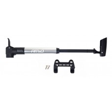 AMIO τρόμπα ποδηλάτου αλουμινίου PU01, 28cm, ασημί