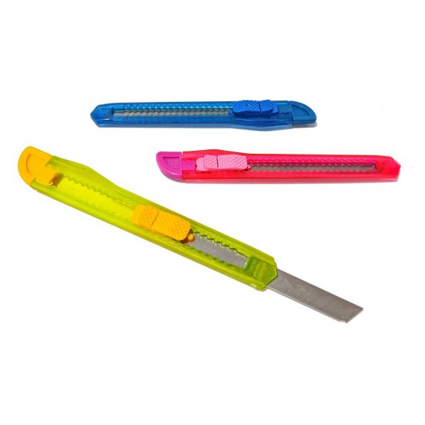 POWERTECH πλαστικό κοπίδι με ασφάλεια KNF-0004, 3 χρώματα, 12τμχ POWERTECH πλαστικό κοπίδι με ασφάλεια KNF-0004, 3 χρώματα, 12τμχ