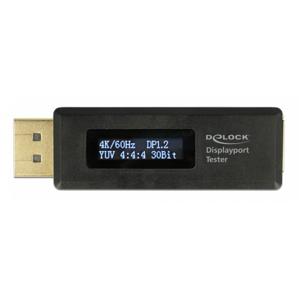 DELOCK DisplayPort tester 63338 για EDID πληροφορίες, με OLED οθόνη