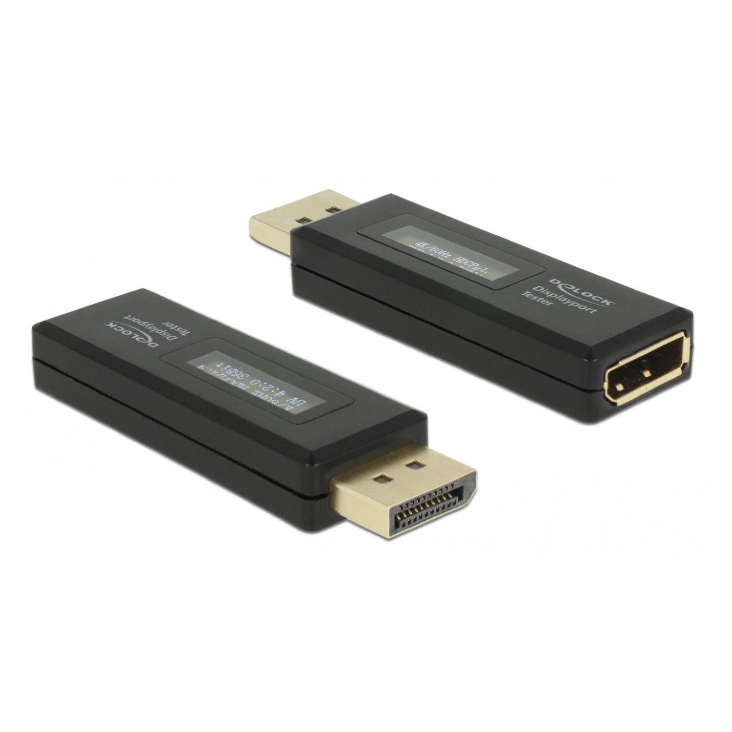 DELOCK DisplayPort tester 63338 για EDID πληροφορίες, με OLED οθόνη