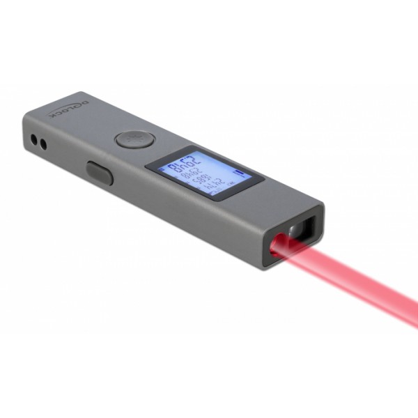 DELOCK laser μετρητής απόστασης 64071 με οθόνη, m / in / ft, 3cm έως 40m DELOCK laser μετρητής απόστασης 64071 με οθόνη, m / in / ft, 3cm έως 40m