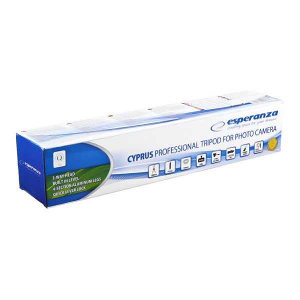 ESPERANZA Τρίποδο stand φωτογράφισης Cyprus EF109, για κάμερα ESPERANZA Τρίποδο stand φωτογράφισης Cyprus EF109, για κάμερα