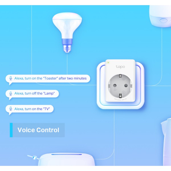 TP-LINK smart αντάπτορας ρεύματος TAPO-P100, Wi-Fi, ΒΤ, 4τμχ, Ver. 1.0 TP-LINK smart αντάπτορας ρεύματος TAPO-P100, Wi-Fi, ΒΤ, 4τμχ, Ver. 1.0