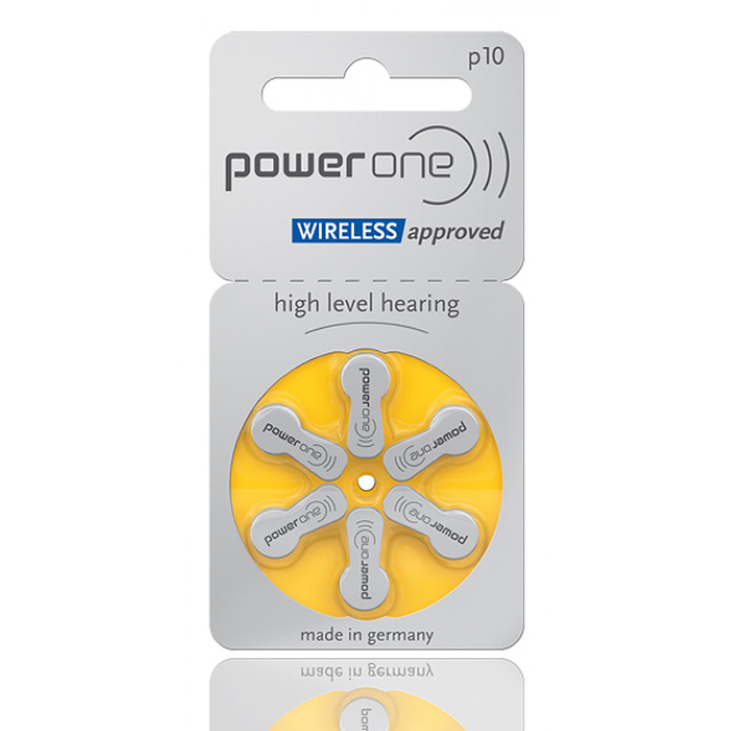 POWER ONE μπαταρίες ακουστικών βαρηκοΐας P10, mercury free, 1.45V, 6τμχ POWER ONE μπαταρίες ακουστικών βαρηκοΐας P10, mercury free, 1.45V, 6τμχ