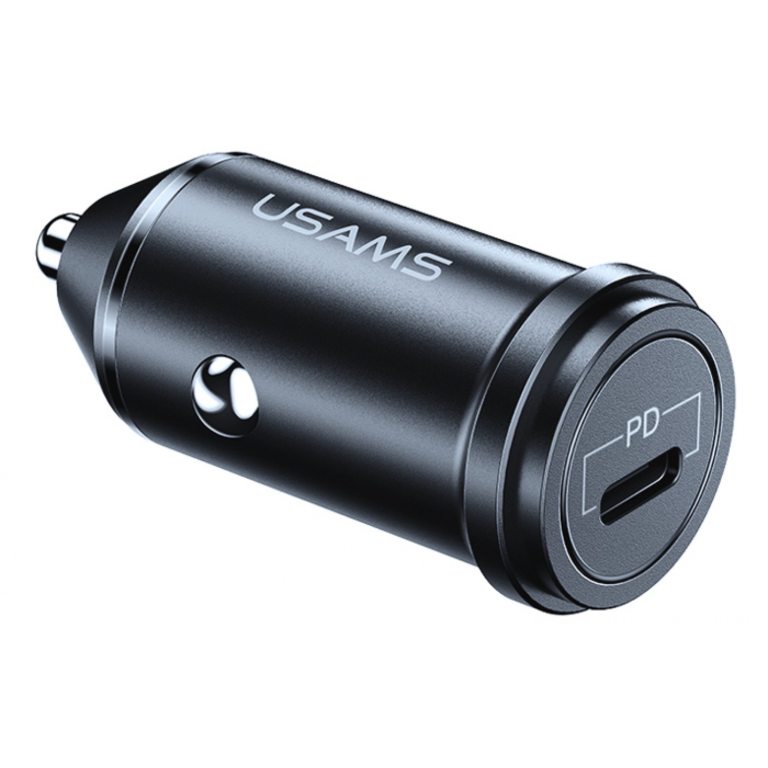 USAMS φορτιστής αυτοκινήτου C14, 1x type-C, 3A 18W, μεταλλικός, γκρι
