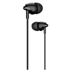 USAMS earphones με μικρόφωνο EP-39, 10mm, 3.5mm, 1.2m, μαύρα