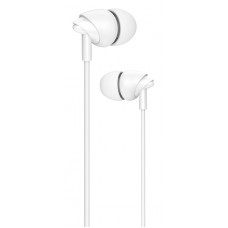 USAMS earphones με μικρόφωνο EP-39, 10mm, 3.5mm, 1.2m, λευκά