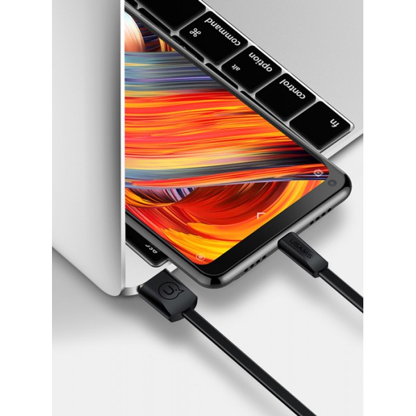 USAMS Καλώδιο USB σε Micro USB US-SJ201, 1.2m, μαύρο USAMS Καλώδιο USB σε Micro USB US-SJ201, 1.2m, μαύρο