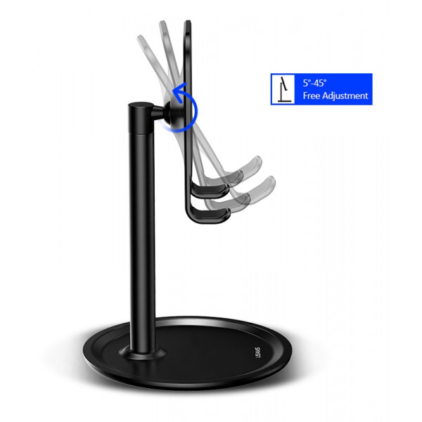 USAMS βάση smartphone US-ZJ048, ρυθμιζόμενη, μεταλλική, μαύρη