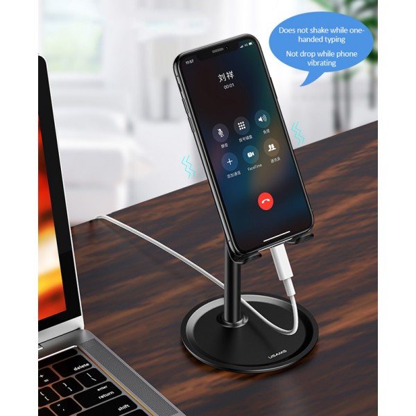 USAMS βάση smartphone US-ZJ048, ρυθμιζόμενη, μεταλλική, λευκή