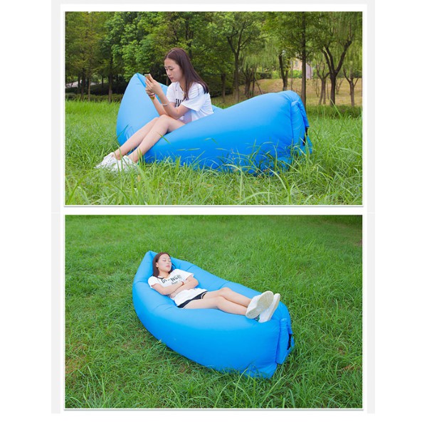 Φουσκωτό στρώμα lazy bag TMV-0028 με τσάντα μεταφοράς, 230x70cm, μπλε Φουσκωτό στρώμα lazy bag TMV-0028 με τσάντα μεταφοράς, 230x70cm, μπλε