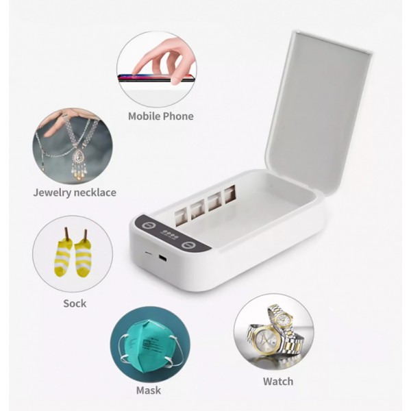 Αποστειρωτής υπεριώδους ακτινοβολίας UV TOOL-0022, φορητός, λευκός Αποστειρωτής υπεριώδους ακτινοβολίας UV TOOL-0022, φορητός, λευκός