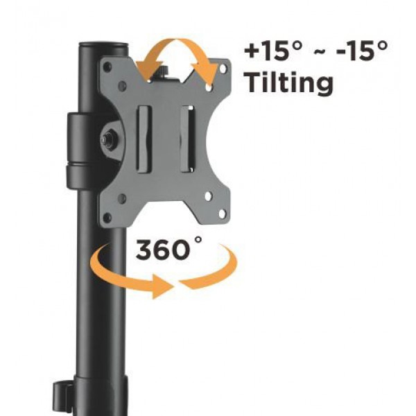 BRATECK Βάση γραφείου LDT40-T01 για οθόνη 17" - 32", 8kg BRATECK Βάση γραφείου LDT40-T01 για οθόνη 17" - 32", 8kg