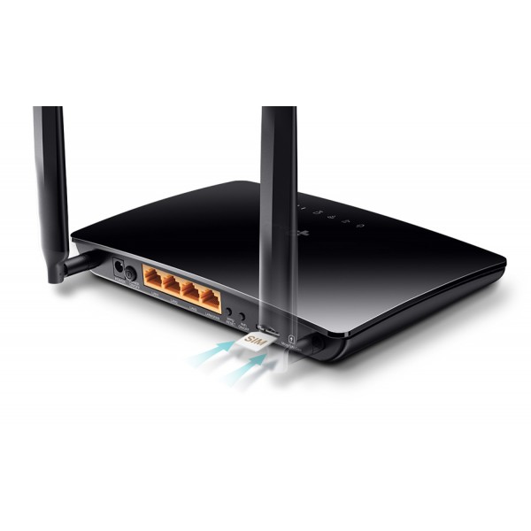TP-LINK Wireless N Router TL-MR6400, 4G LTE, Wi-Fi 300Mbps, Ver. 4.0 TP-LINK Wireless N Router TL-MR6400, 4G LTE, Wi-Fi 300Mbps, Ver. 4.0