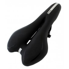Σέλα ποδηλάτου RW5E με gel, ανατομική, μαύρη