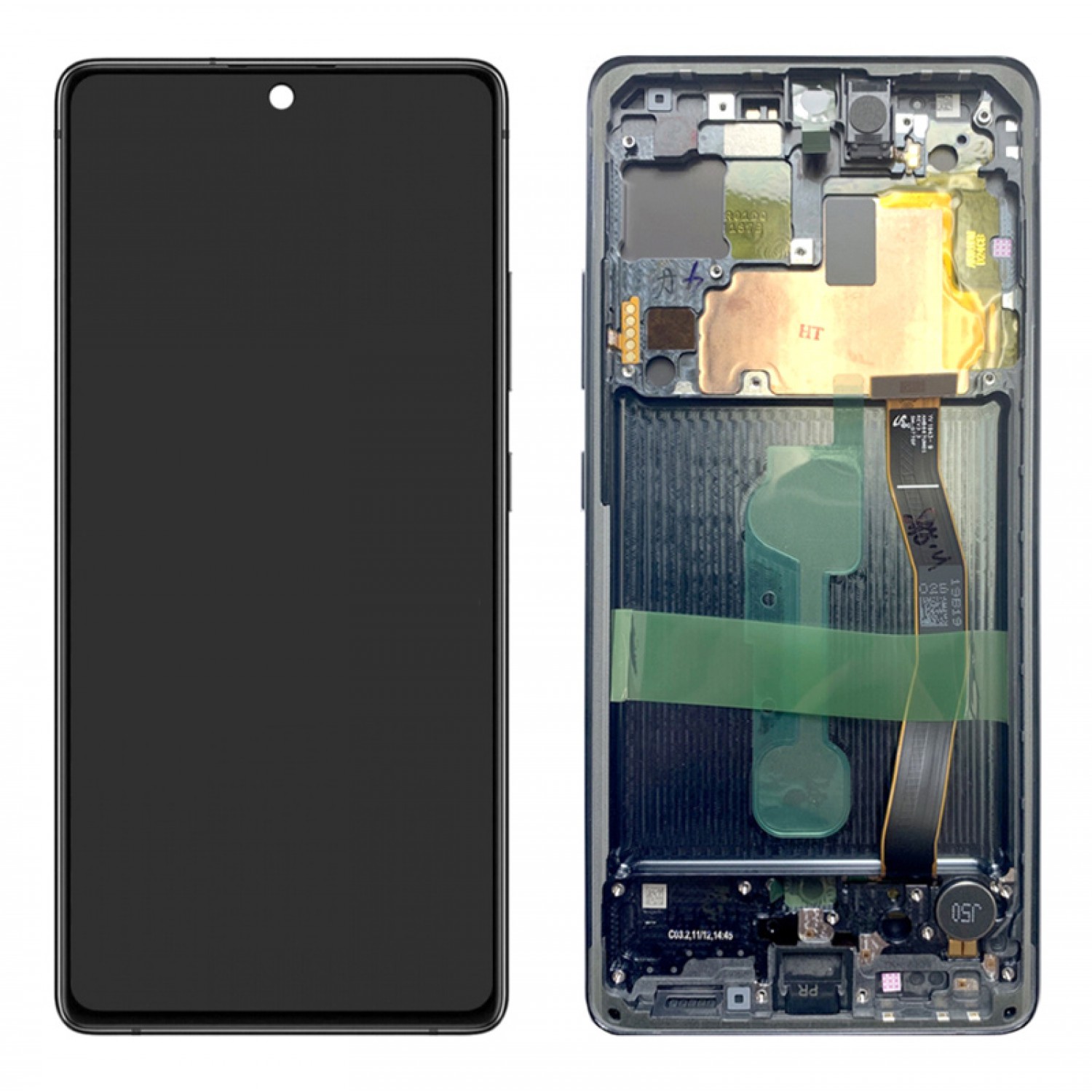 SAMSUNG Original LCD Touch Screen GH82-21992A, S10 Lite G770F, μαύρη
