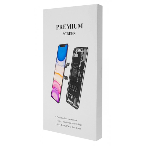 TW INCELL LCD ILCD-002 για iPhone 6, camera-sensor ring, earmesh, λευκή