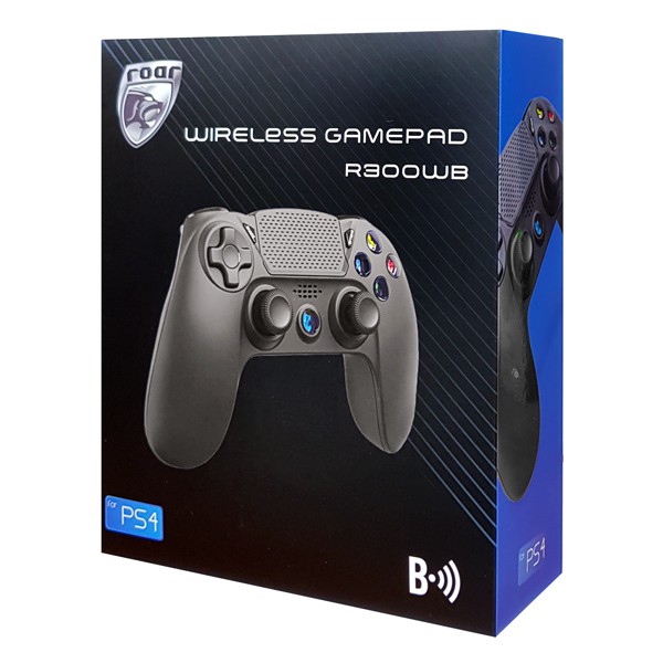 ROAR ασύρματο gamepad R300WB, με vibration, bluetooth, για PS4/PS3 & PC