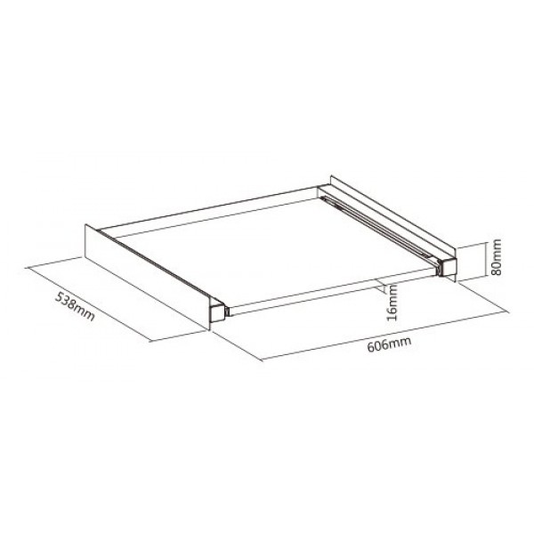 BRATECK Βάση σύνδεσης πλυντηρίου/στεγνωτηρίου WDS-01, με συρτάρι, λευκή BRATECK Βάση σύνδεσης πλυντηρίου/στεγνωτηρίου WDS-01, με συρτάρι, λευκή