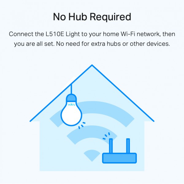 TP-LINK Smart λάμπα LED TAPO-L510E, WiFi, 8.7W, 806lm, E27, Ver. 1.0 TP-LINK Smart λάμπα LED TAPO-L510E, WiFi, 8.7W, 806lm, E27, Ver. 1.0