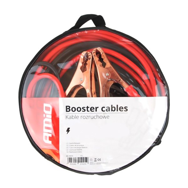 AMIO ζεύγος καλωδίων φόρτισης μπαταρίας 01024, 600A, 4m AMIO ζεύγος καλωδίων φόρτισης μπαταρίας 01024, 600A, 4m