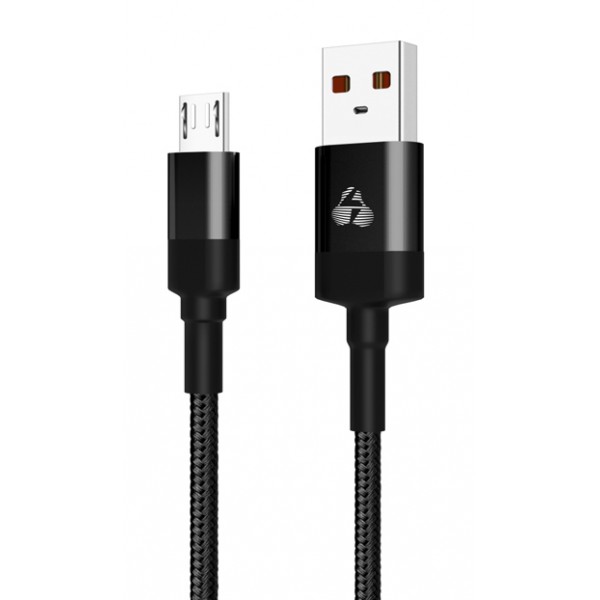 POWERTECH Καλώδιο USB σε Micro USB eco round PTR-0080, copper, 1m, μαύρο POWERTECH Καλώδιο USB σε Micro USB eco round PTR-0080, copper, 1m, μαύρο
