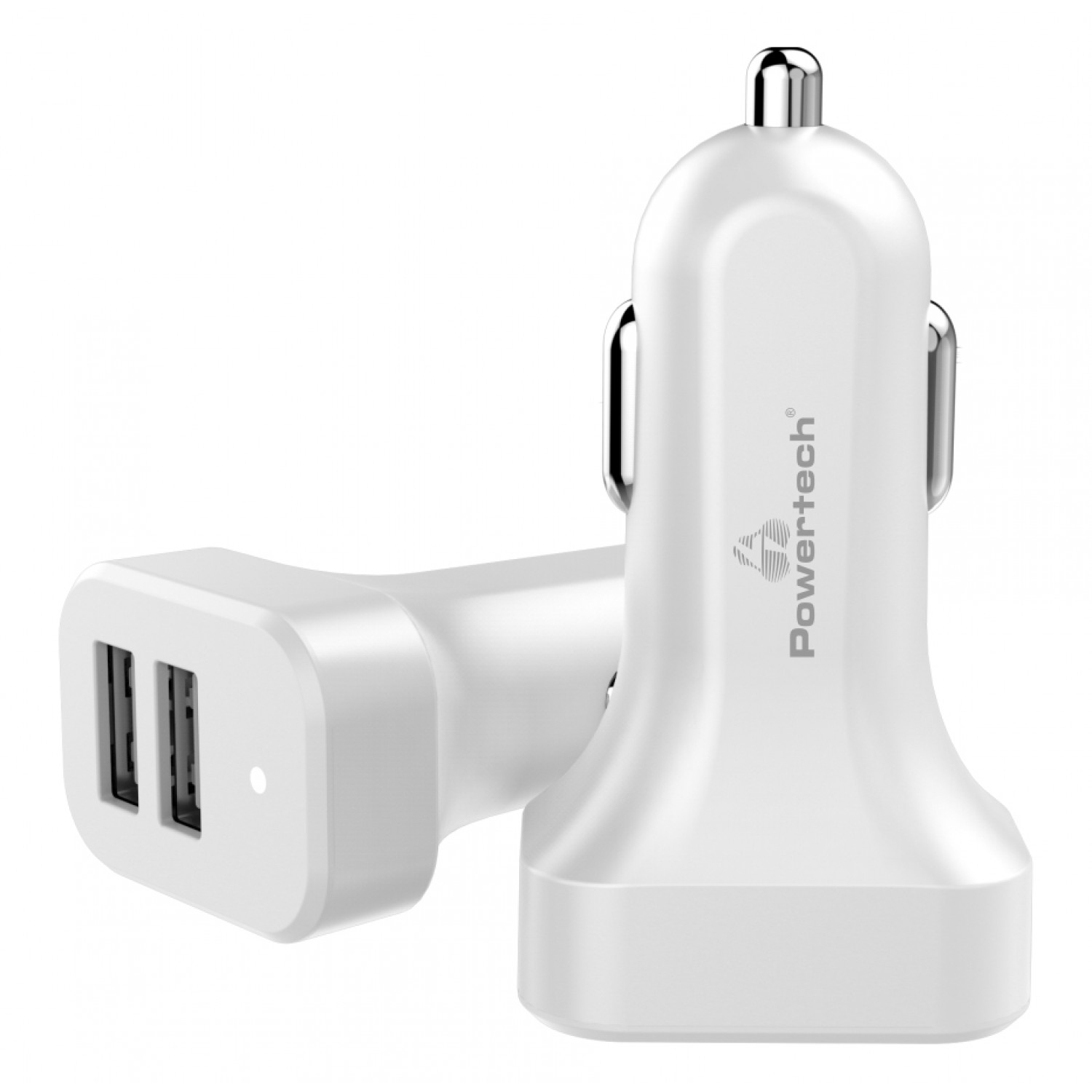 POWERTECH φορτιστής αυτοκινήτου PT-799, 2x USB, 2.1A, λευκός POWERTECH φορτιστής αυτοκινήτου PT-799, 2x USB, 2.1A, λευκός