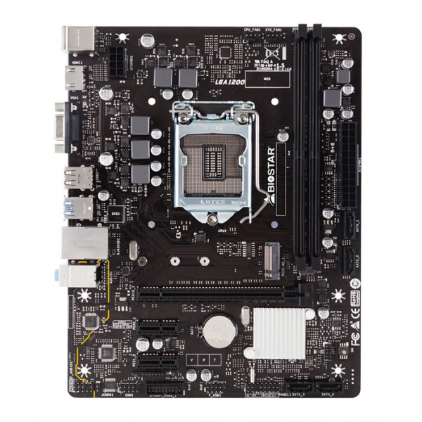 BIOSTAR Μητρική H410MH, 2x DDR4, s1200, USB 3.2, HDMI, mATX, Ver. 6.0