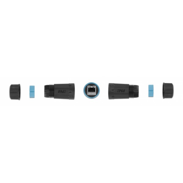 DELOCK αδιάβροχος αμφίδρομος σύνδεσμος RJ45 Cat.6A 86693, μπλε DELOCK αδιάβροχος αμφίδρομος σύνδεσμος RJ45 Cat.6A 86693, μπλε