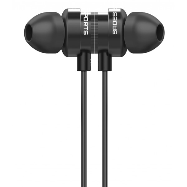 SADES Gaming earphones Wings 10, magnetic, 10mm, 3.5mm, μαύρα