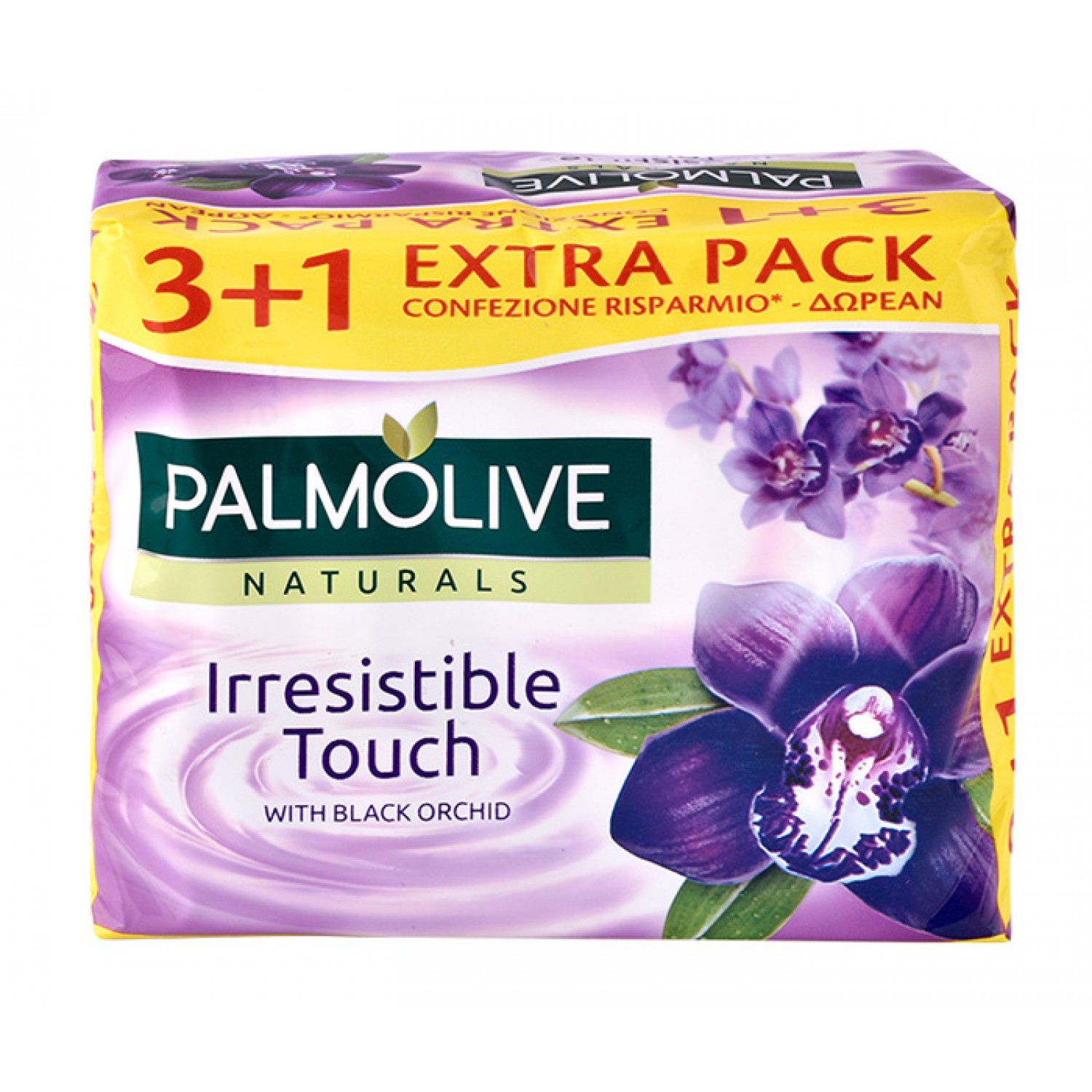PALMOLIVE σαπούνι Irresistible touch, με άγρια ορχιδέα, 4x 90g PALMOLIVE σαπούνι Irresistible touch, με άγρια ορχιδέα, 4x 90g