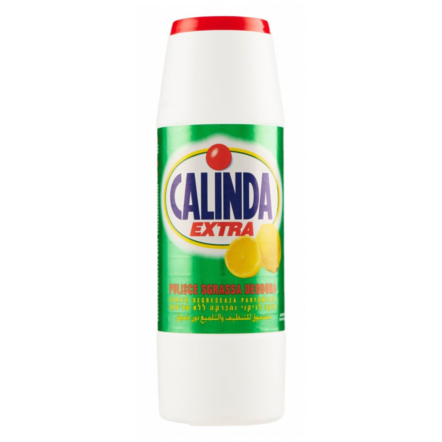 CALINDA σκόνη καθαρισμού Extra με άρωμα λεμόνι, 550gr