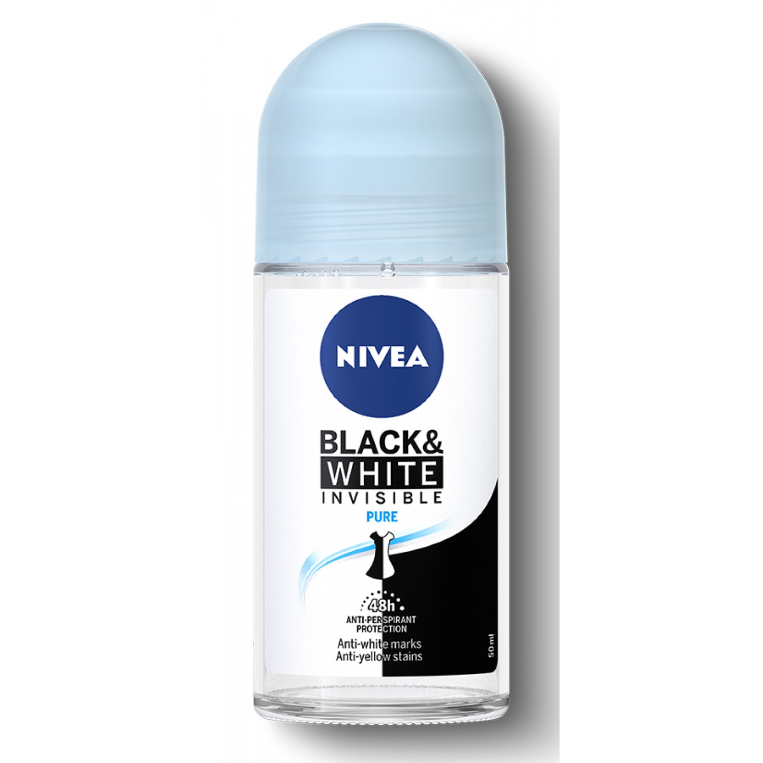 NIVEA αποσμητικό Roll-on Black & White Invisible Fresh, 50ml