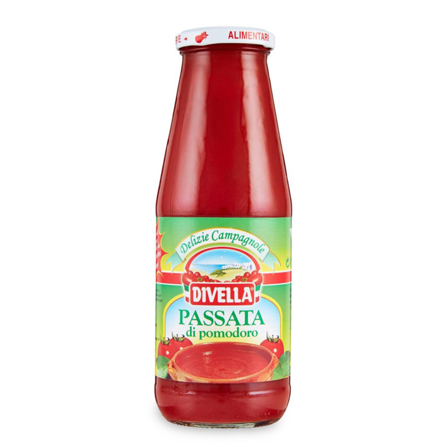 DIVELLA ελαφρά συμπυκνωμένος χυμός τομάτας, 680g