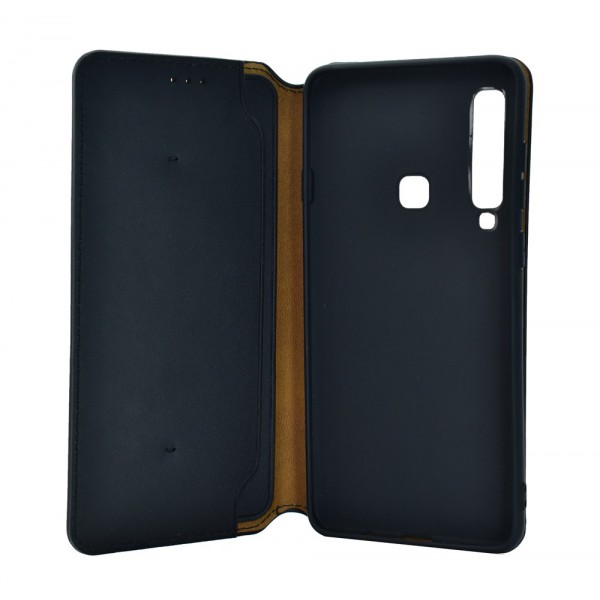 POWERTECH Θήκη Slim Leather για Samsung A9 2018, μαύρη