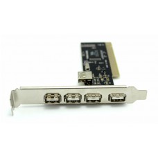 POWERTECH Κάρτα Επέκτασης PCI to USB 2.0, 4+1 ports, Chipset VIA6212